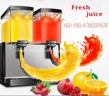 Double cylinder juice dispenser