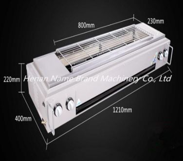 Smokeless gas barbecue oven