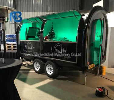 LED Colorful Light Food Trailer