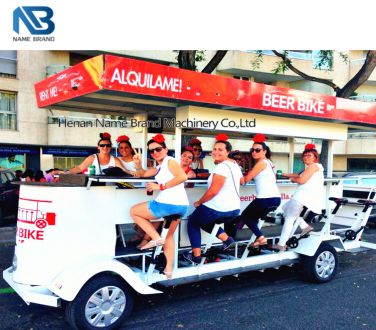 beer bar on wheels pedal pub