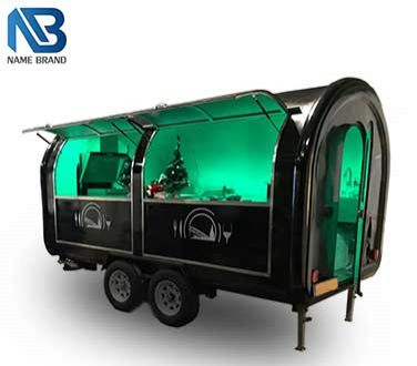 LED Colorful Light Food Trailer