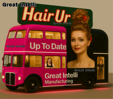 Barber Shop Nail Hair Mobile Spa Salon Beauty Bus 