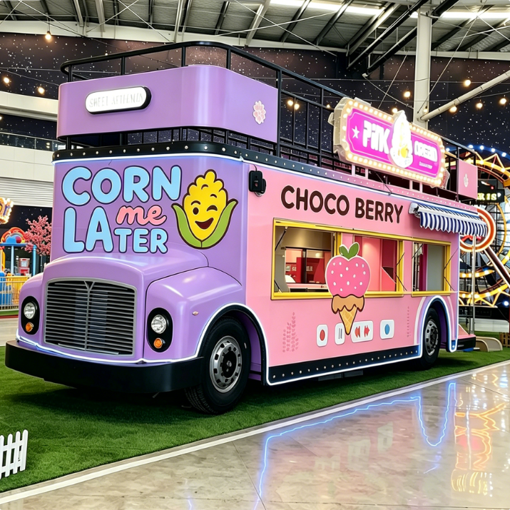 double decker food truck